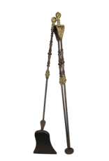 Regency Period Chateau Fireplace Tool Ensemble From France