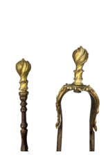 Maison Leon Van den Bogaert Conjunto De Herramientas Para Chimenea De Castillo Del Período Regency De Francia
