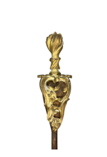 Maison Leon Van den Bogaert Regency-Periode Chateau Fireplace Tool Ensemble Uit Frankrijk