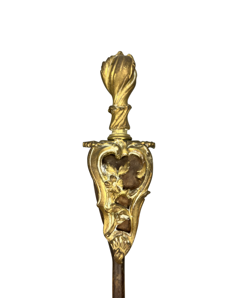 Maison Leon Van den Bogaert Regency Period Chateau Fireplace Tool Ensemble From France