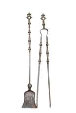 Maison Leon Van den Bogaert Antique French Fireplace Tool Set