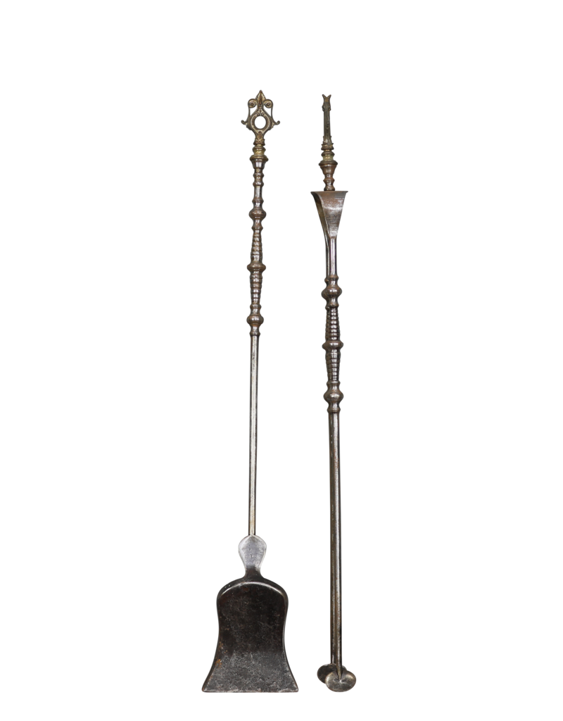 Maison Leon Van den Bogaert Ensemble D'outils De Cheminée Français