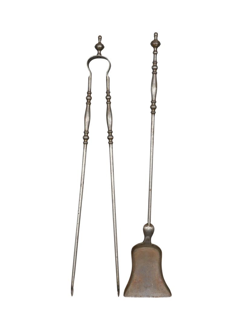 Maison Leon Van den Bogaert Élégante Cheminée Française D'époque 19Ème Siècle Accessoires Outils
