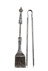 Maison Leon Van den Bogaert Ensemble D'outils De Cheminée De Chalet En Fer Forgé