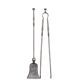 Maison Leon Van den Bogaert Französisches Kaminbesteck-Set aus dem 19. Jahrhundert