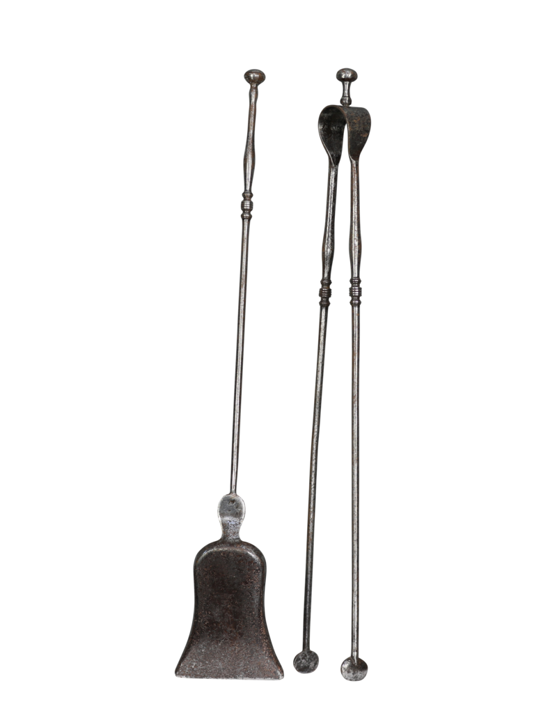 Maison Leon Van den Bogaert Französisches Kaminbesteck-set aus dem 19. Jahrhundert