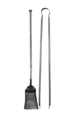 Maison Leon Van den Bogaert 17Th Century Fireside Fireplace Tools In Wrought Iron