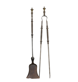 Maison Leon Van den Bogaert Antikes Kaminbesteck-Set