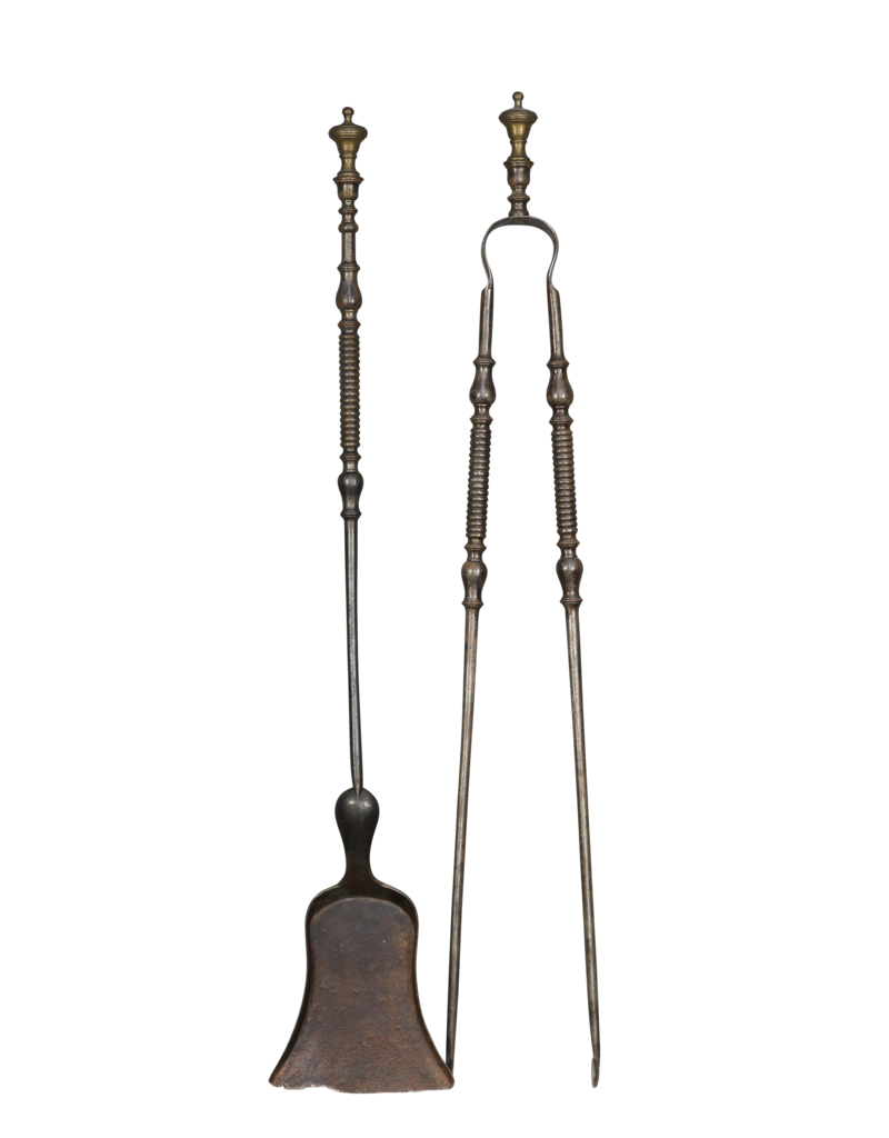 Maison Leon Van den Bogaert Antique Fireplace Tool Set