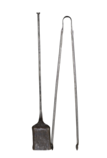 Maison Leon Van den Bogaert Ensemble D'outils De Cheminée En Fer Forgé D'époque 17Ème
