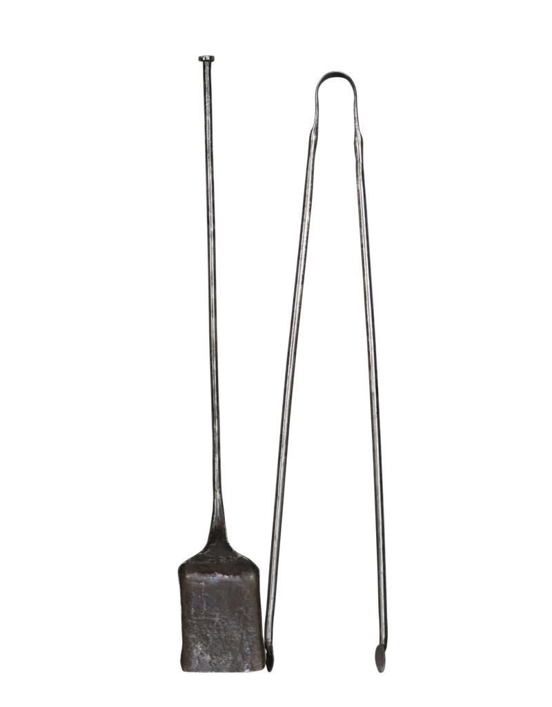 Maison Leon Van den Bogaert 17Th Century Period Wrought Iron Fireplace Tool Set