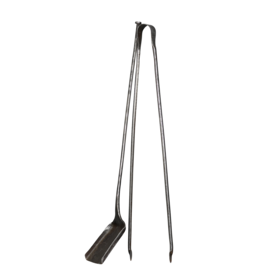 Maison Leon Van den Bogaert Ensemble D'outils De Cheminée En Fer Forgé D'époque 17Ème