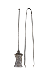 Maison Leon Van den Bogaert 17Th Century Steel Fireplace Tool Set