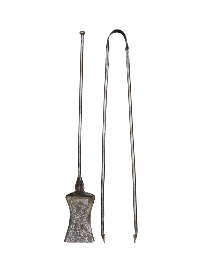Maison Leon Van den Bogaert 17Th Century Steel Fireplace Tool Set