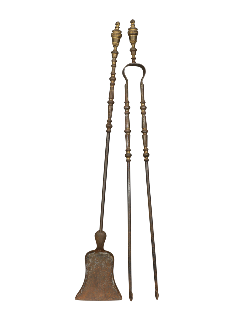 Maison Leon Van den Bogaert Ensemble D'Outils De Cheminée Pour Connaisseur D'époque 18Ème Siècle