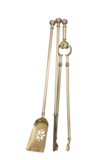 Maison Leon Van den Bogaert Juego De Herramientas Para Chimenea De Latón Atemporal