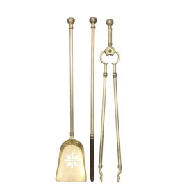 Timeless Brass Fireplace Tools Set