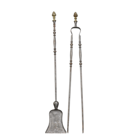 Luxury Victorian Fireplace Tool Set With Brass From The 19Th Century