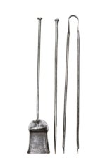 Maison Leon Van den Bogaert 17Th Century Fireplace Tool Set Of 3. French Authenticity For Ever