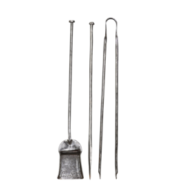 17Th Century Fireplace Tool Set Of 3. French Authenticity For Ever