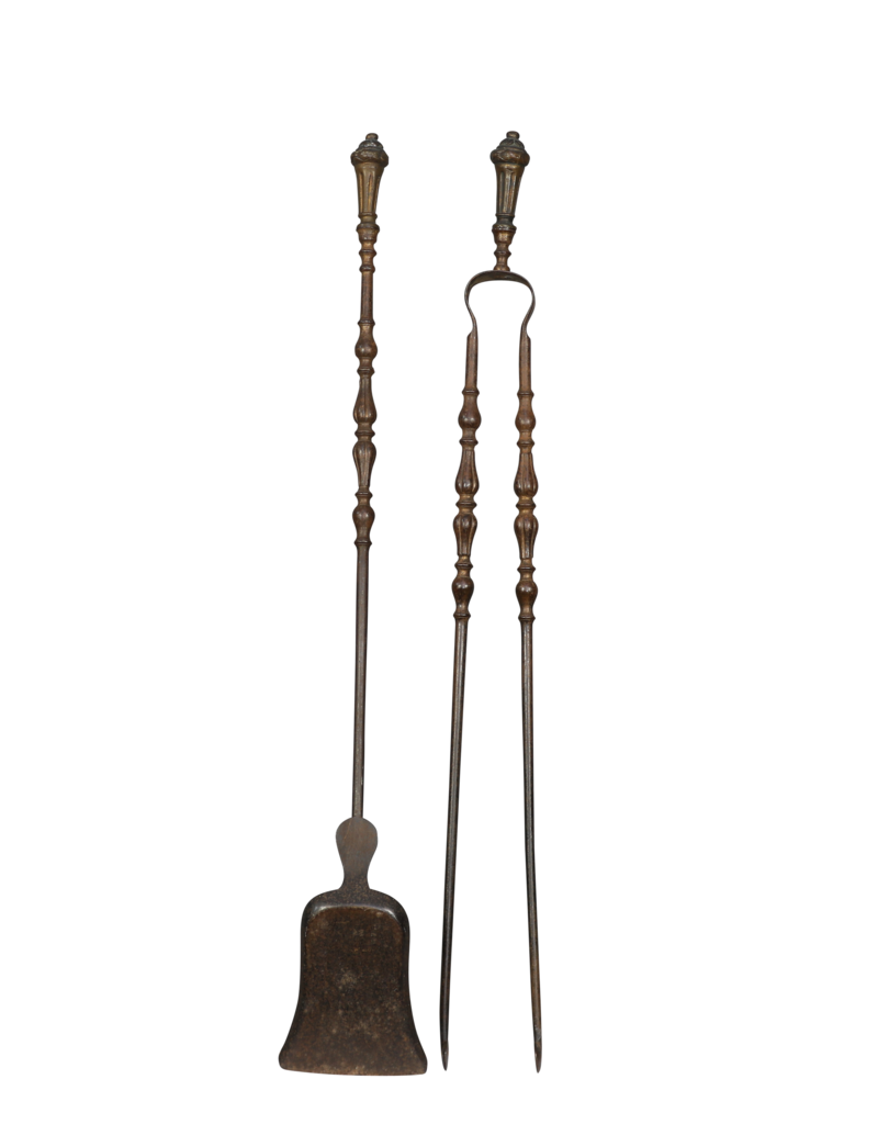 Maison Leon Van den Bogaert Objets De Cheminée D'époque Directoire Avec Détails En Laiton Sur Le Dessus