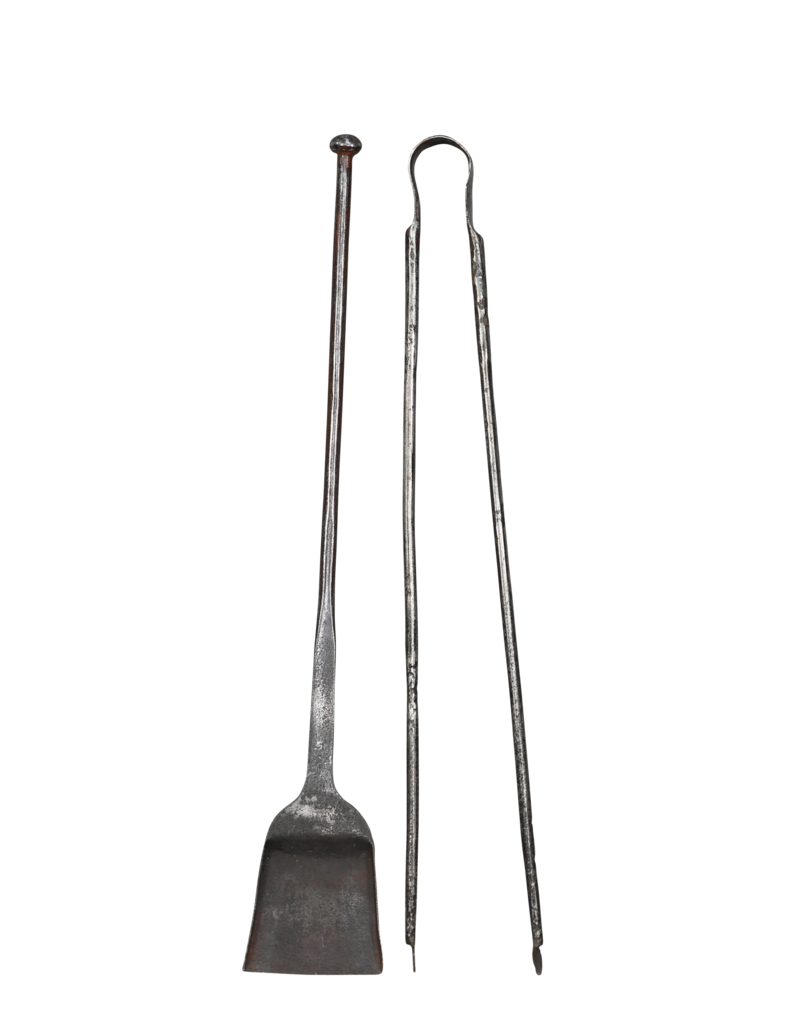 Maison Leon Van den Bogaert Herramientas Para Chimenea, Decoración De Chimenea, Siglo XVII, En Hierro Forjado