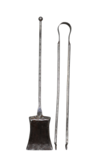 Maison Leon Van den Bogaert Juego De Herramientas Para Chimenea Francés Antiguo De Hierro Forjado Macizo, Siglo XVII