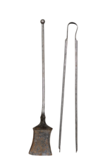 Maison Leon Van den Bogaert Outils D'appoint De Cheminée En Fer Forgé Du 17Ème Siècle Provenant De France