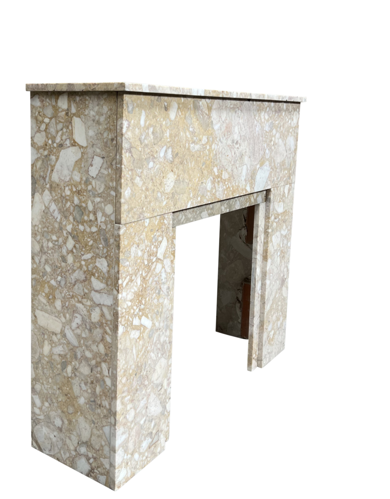 Maison Leon Van den Bogaert Cheminée Décorative Art Déco En Marbre Brêche