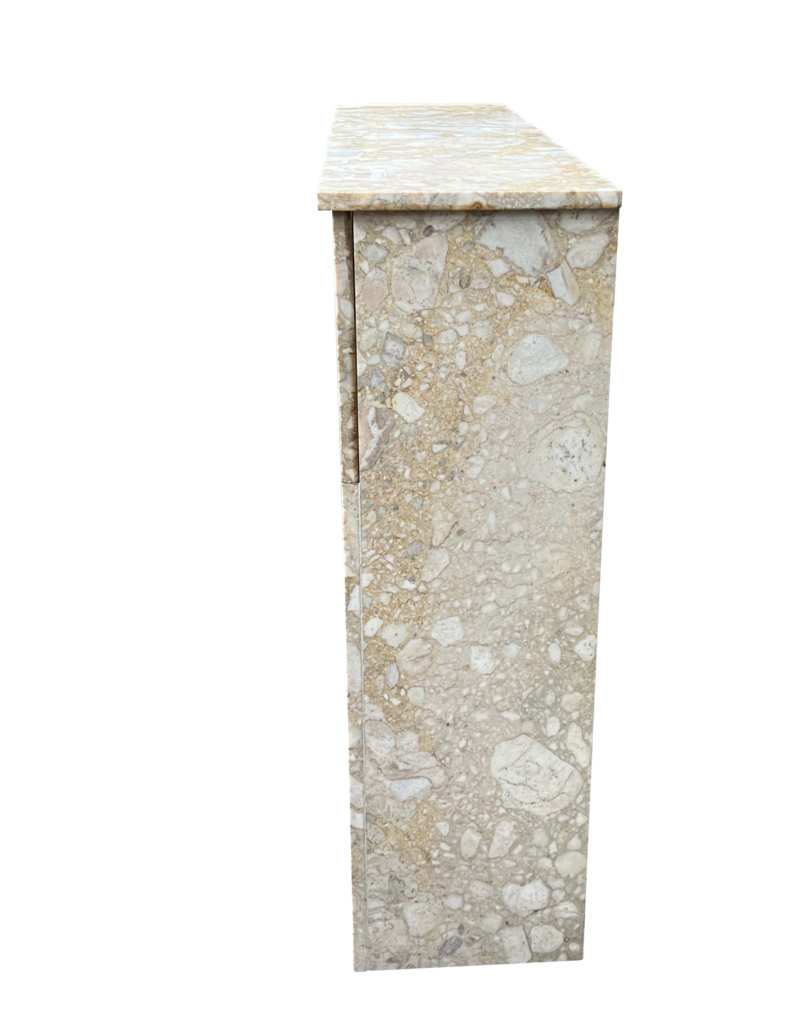 Art Deco Fireplace Surround In Brêche Marble