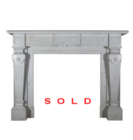 Maison Leon Van den Bogaert Carrara Vintage Fireplace Surround