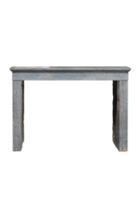 Timeless Chique French Bleu Stone Antique Fireplace Surround