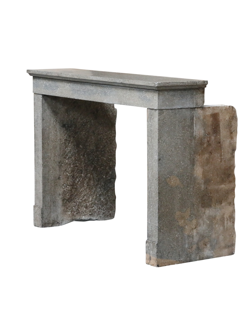 Timeless Chique French Bleu Stone Antique Fireplace Surround