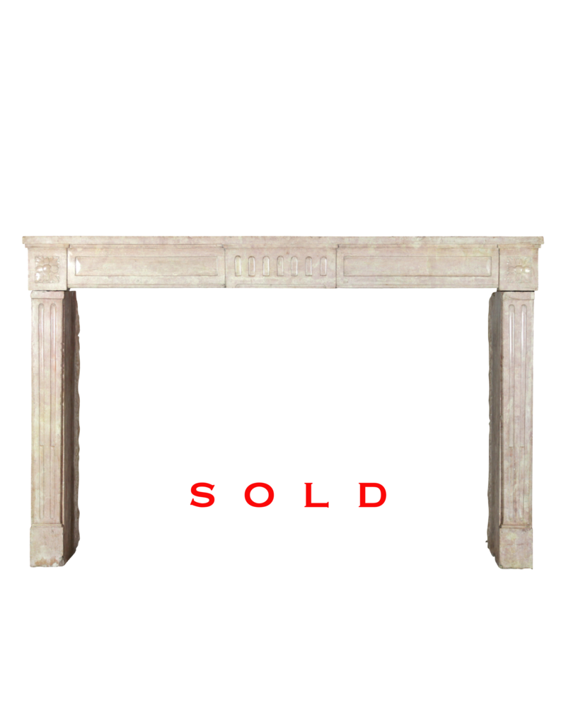 French Castle Stone Fireplace Surround