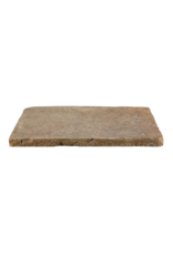 Brutalistische Steinplatte Für Ein Langsames Couchtischdesign