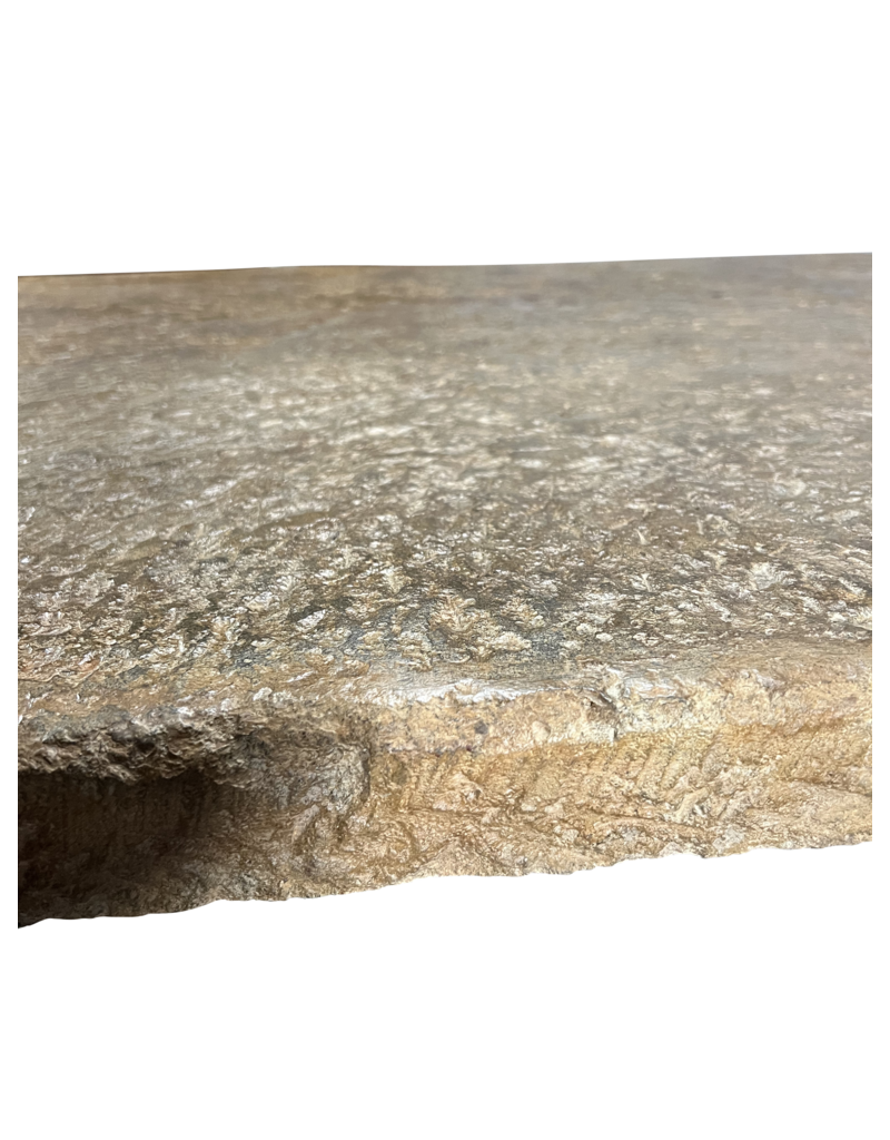 Maison Leon Van den Bogaert Brutalist Stone Slab For Slow-Living Coffee Table Design