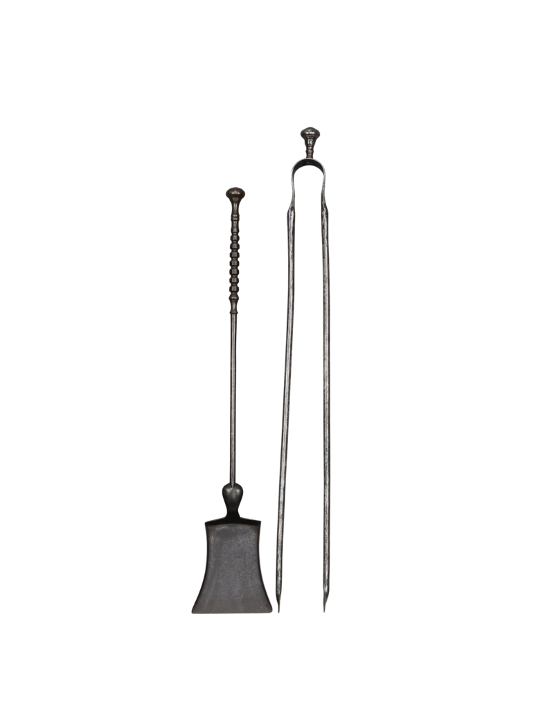Fireplace Tools Set In Wrought Iron