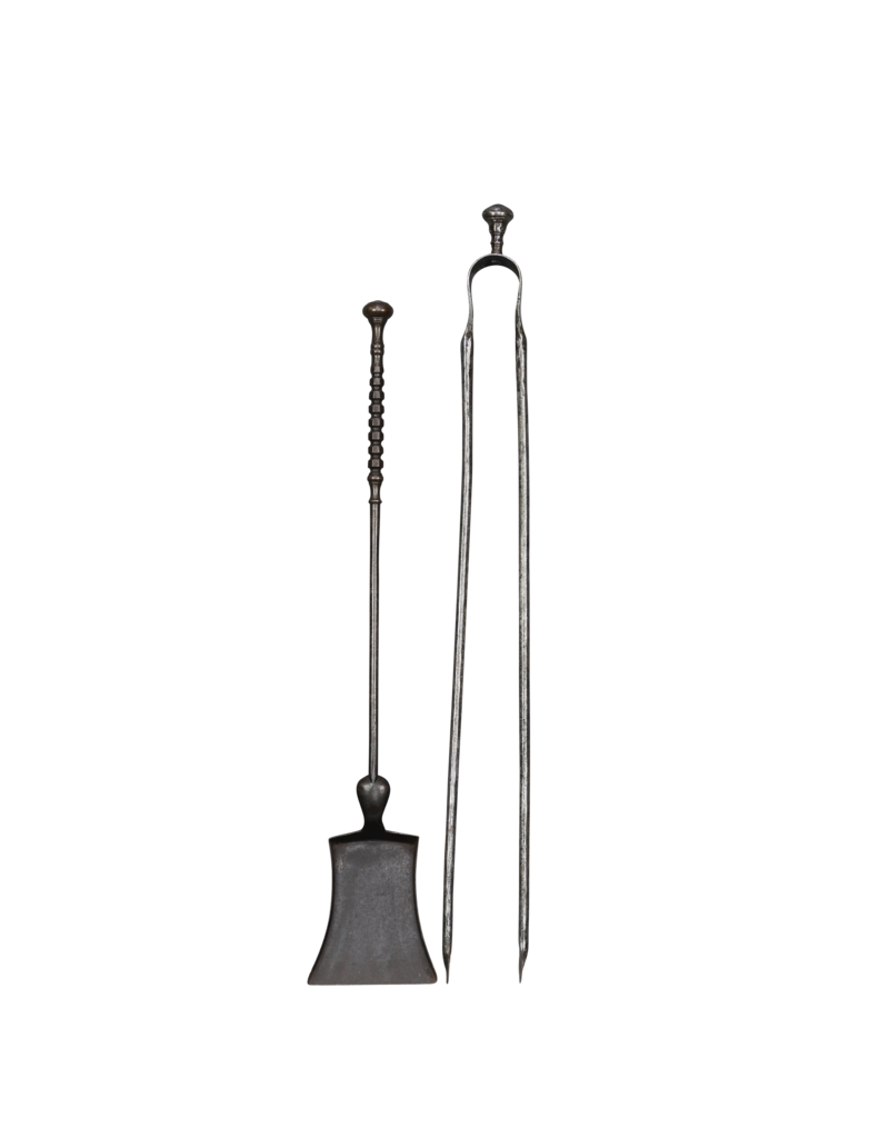 Maison Leon Van den Bogaert Juego De Utensilios Para Chimenea En Hierro Forjado