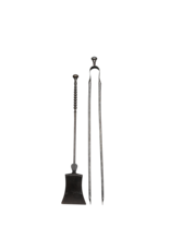 Fireplace Tools Set In Wrought Iron