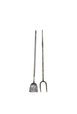 Maison Leon Van den Bogaert 17Th Century Period Fireplace Tools Set