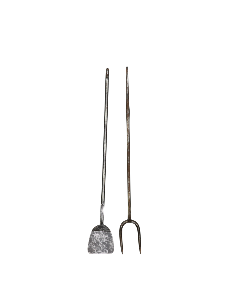 Maison Leon Van den Bogaert 17Th Century Period Fireplace Tools Set