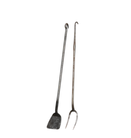 17Th Century Fork And Shovel In Wrought Iron