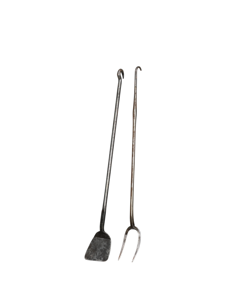 Maison Leon Van den Bogaert 17Th Century Period Fireplace Tools Set