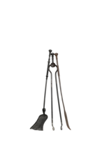 Maison Leon Van den Bogaert Conjunto De Herramientas Para Chimenea En Hierro Forjado