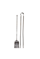 Slow-Living 17Th Century Wrought Iron Fireplace Tools Set