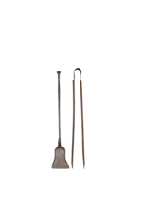 Maison Leon Van den Bogaert Elégant Ensemble D'ustensiles De Cheminée Du 19Ème Siècle
