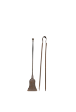 Maison Leon Van den Bogaert Elégant Ensemble D'ustensiles De Cheminée Du 19Ème Siècle