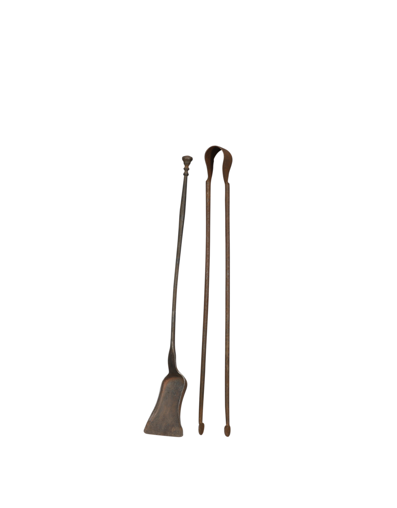 Maison Leon Van den Bogaert Elégant Ensemble D'ustensiles De Cheminée Du 19Ème Siècle
