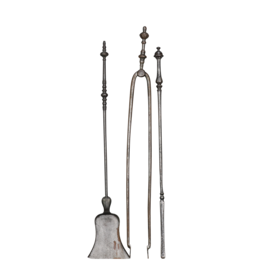 19Th Century Fireplace Tongs And Fireplace Ensemble
