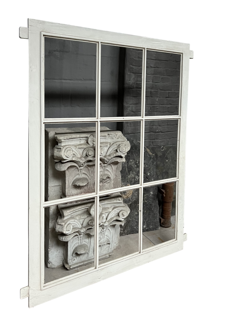Maison Leon Van den Bogaert Elemento De Ventana Rectangular Antiguo De Hierro Fundido